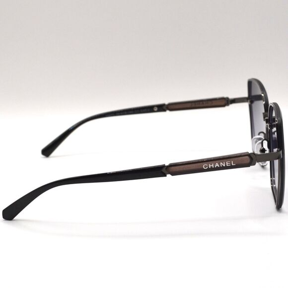 Chanel Women’s Gradient Sunglasses | Black/Brown | 58-18-140 | Italy | New main image 4